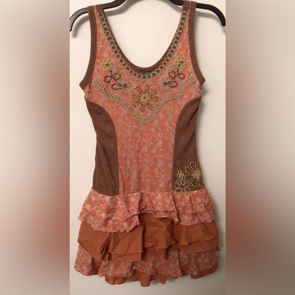 Maude Floral Embroidered Sleeveless Dress